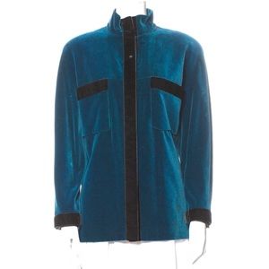 Vintage CHANEL velvet shirt/jacket